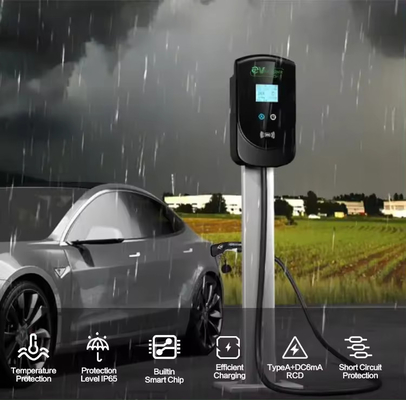 Salida de CA 22KW 2 Estaciones de carga de vehículos eléctricos para automóviles eléctricos