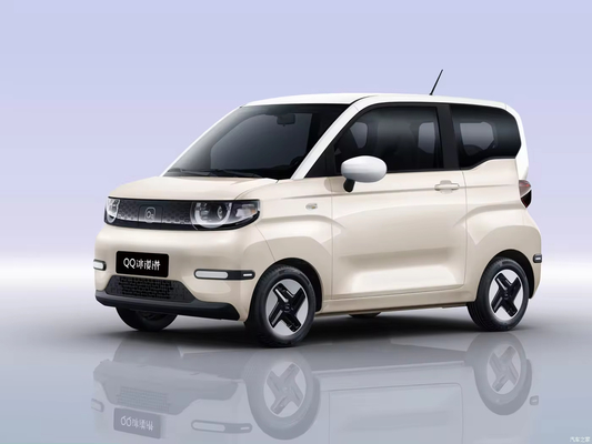 Chery QQ Ice Cream 2024 Mini coche eléctrico de 3 puertas y 4 plazas para estructura de carrocería SUV